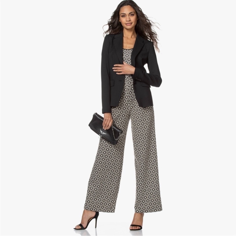 Zadig & Voltaire Bag Rocky Foldover Clutch Crossbody in Pebbled Leather Black - Picture 2 of 11